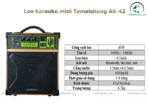loa karaoke mini temesheng a6-42