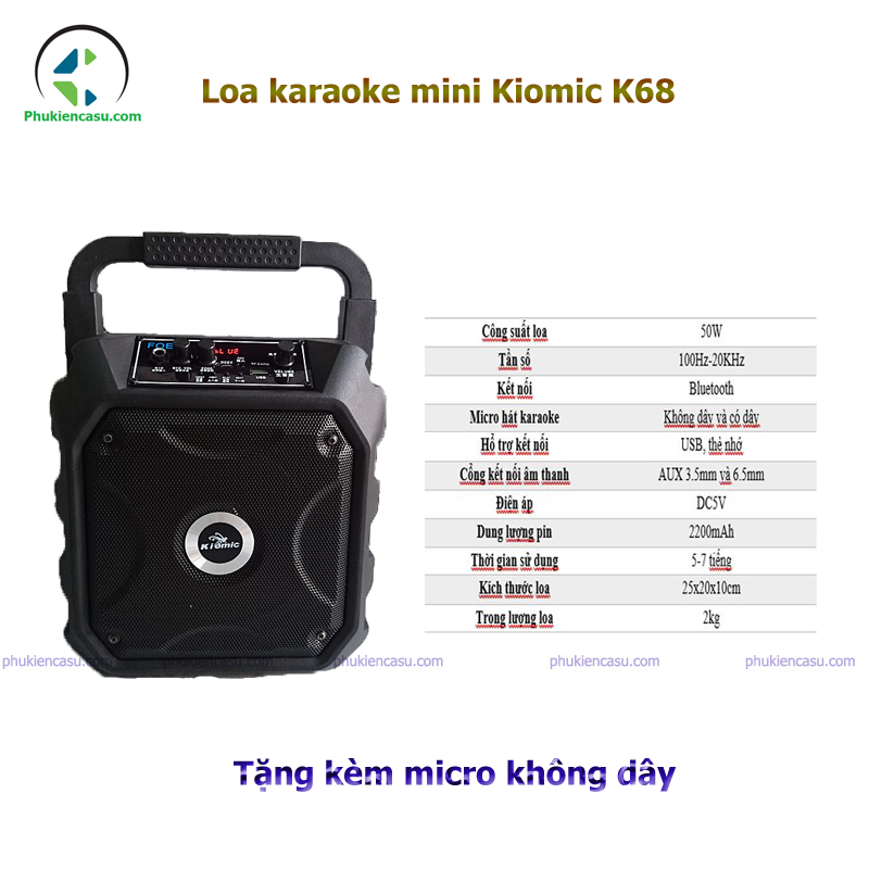 loa karaoke kiomic k68