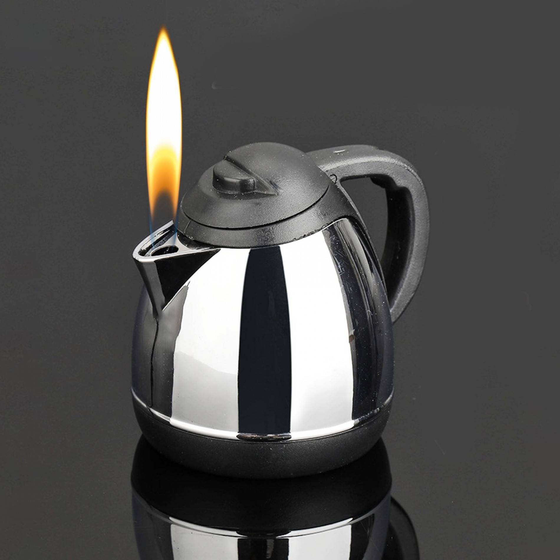 Bật lửa hình ấm nước siêu tốc - bình đun siêu tốc - xài gas