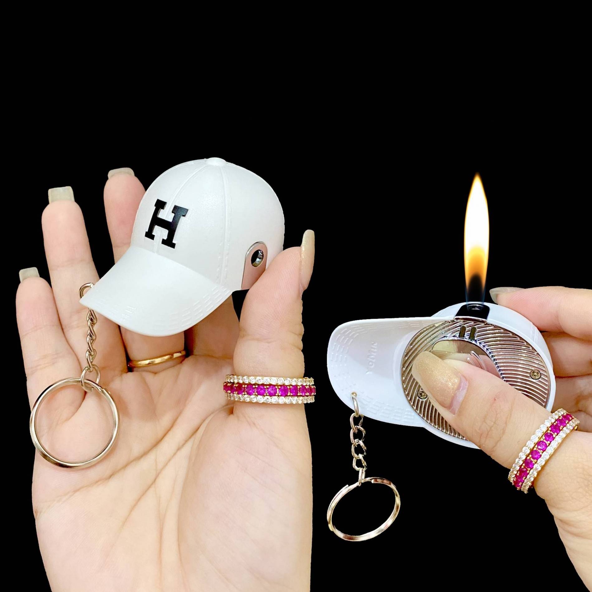 Bật lửa hình nón lưỡi trai dùng gas