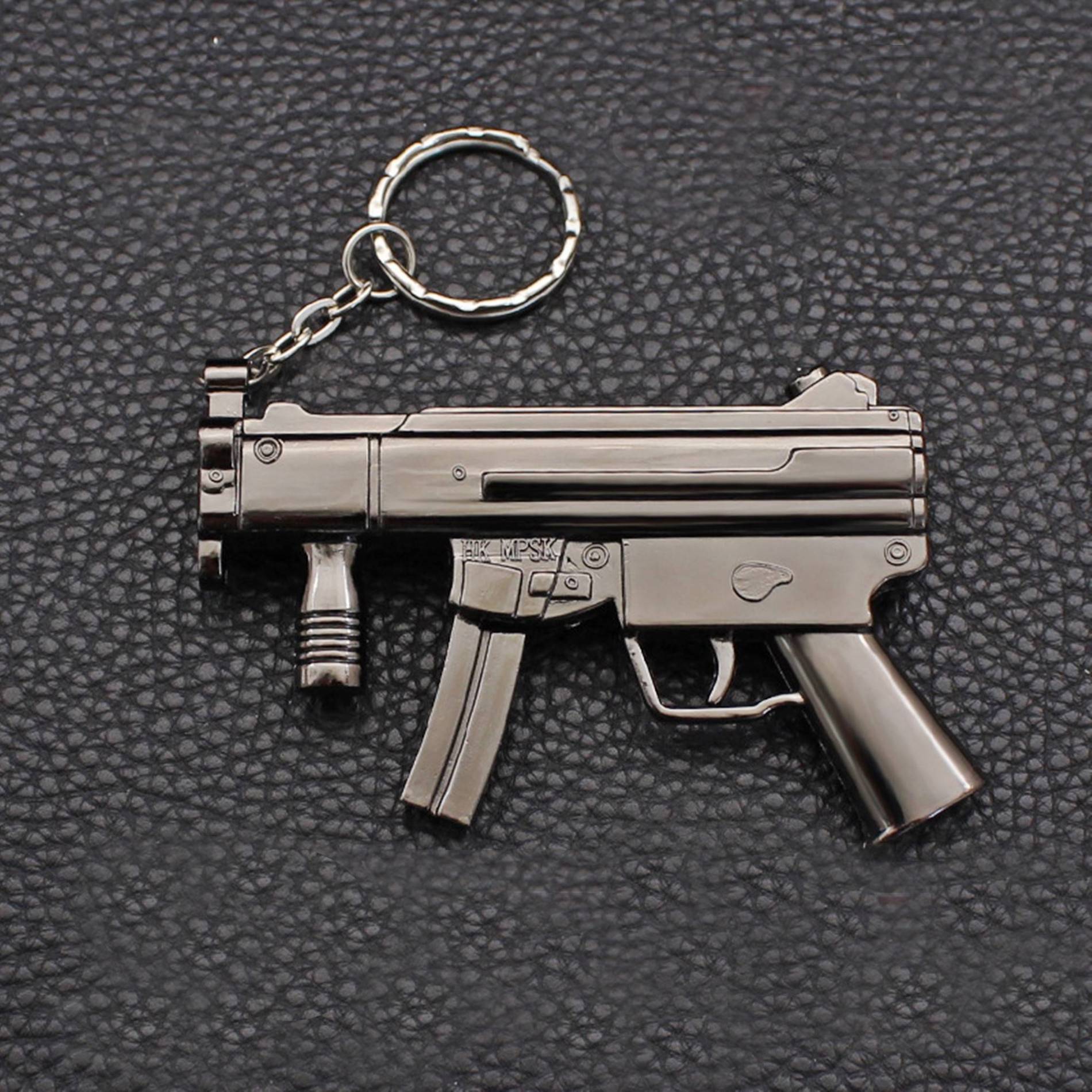 Bật lửa hình súng UZI M7 lừa khò có móc khóa dùng gas