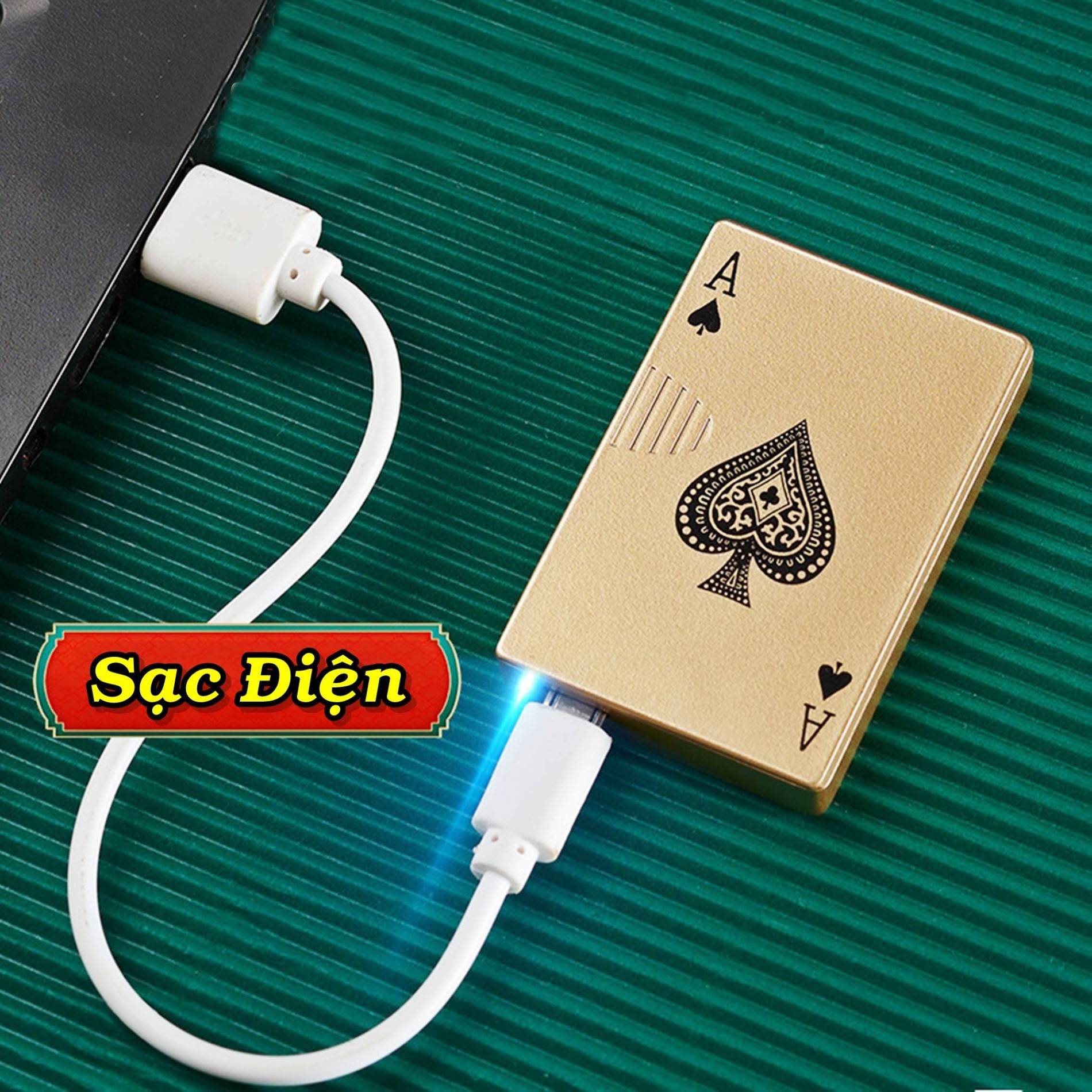 Bật lửa hình lá bài kim loại - Ảnh 4