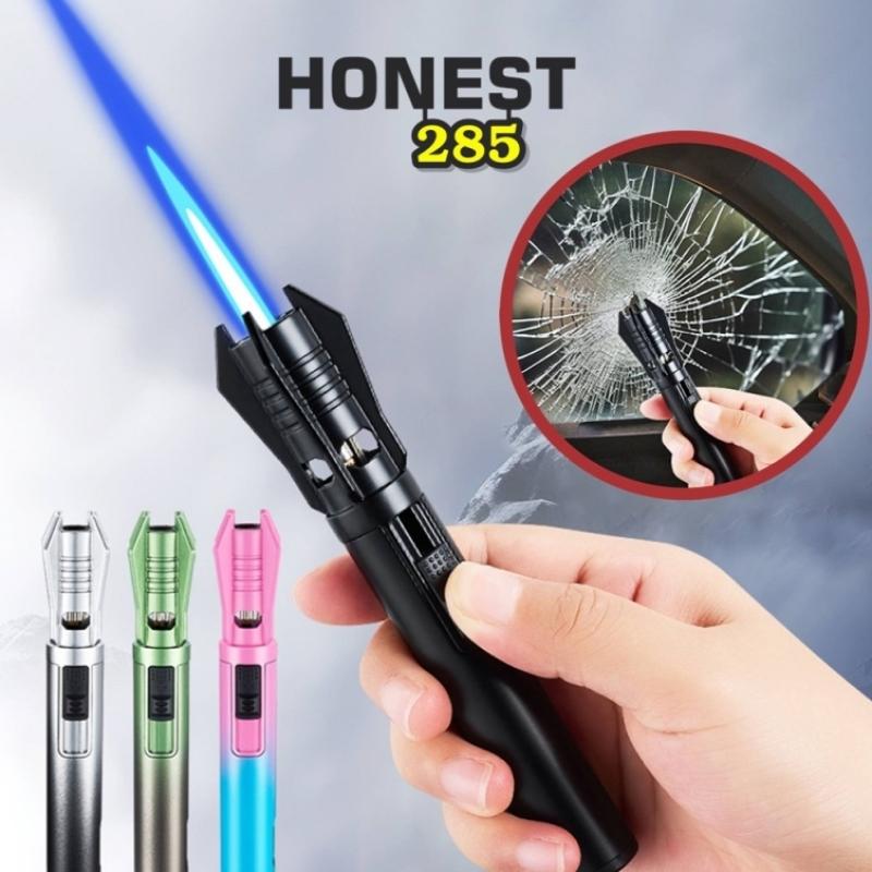 Bật lửa Honest 285 tự vệ thoát hiểm kim loại xài gas