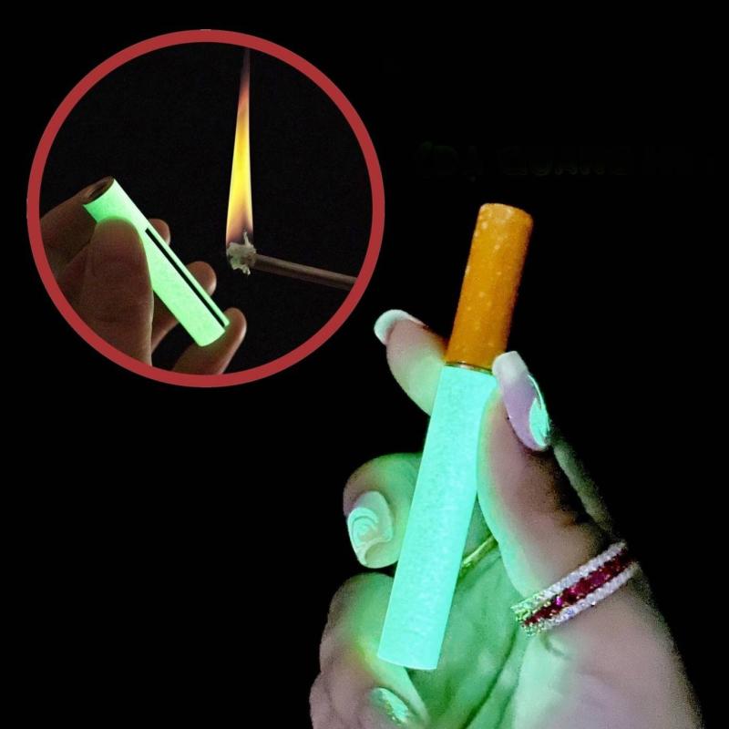 Bật lửa diêm xăng dạ quang hình điếu thuốc xài xăng