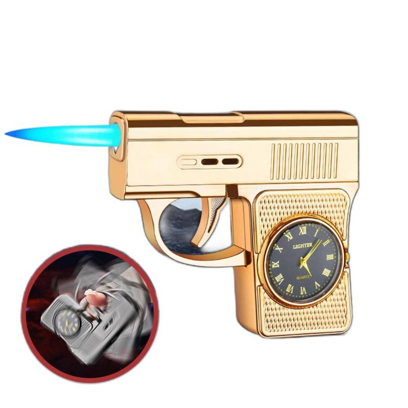 Bật lửa hình súng đồng hồ 3 in1 xài gas