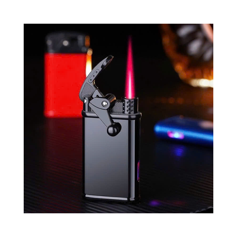 Bật lửa Chief đen bóng CF733 gas khò