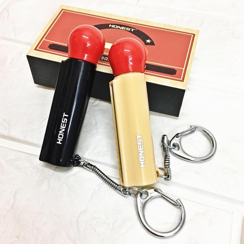 Bật lửa Honest móc khóa diêm xăng hình que diêm
