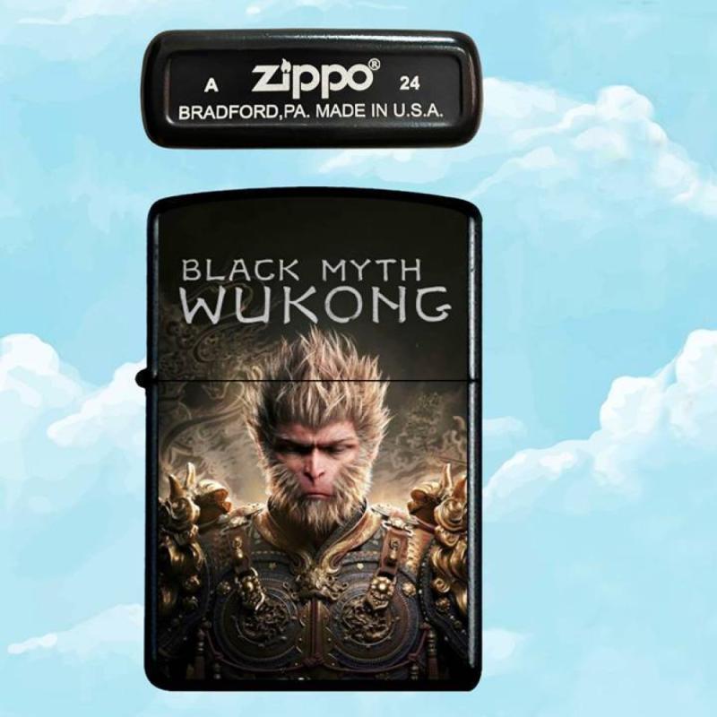 Bật lửa Zippo hình Wukong sơn tĩnh điện xài xăng