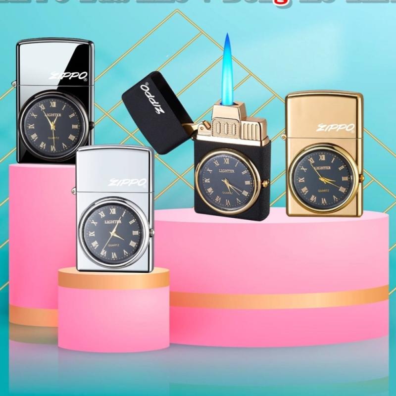Bật lửa zippo đồng hồ 2 in 1 lửa khè