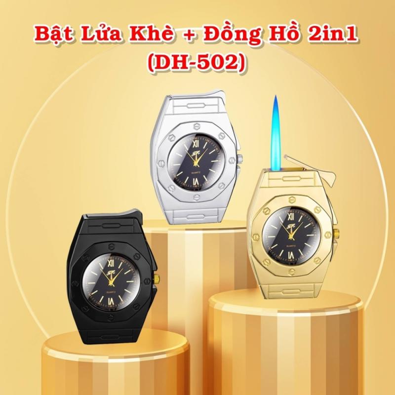 Bật lửa đồng hồ 2 in 1 DH-502 - xài gas