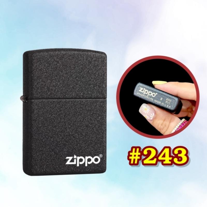 Bật lửa Zippo đen nhám dùng xăng