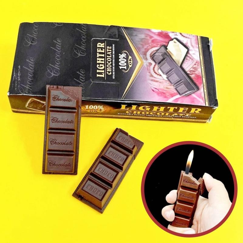 Bật lửa hình thanh kẹo chocolate socola xài gas