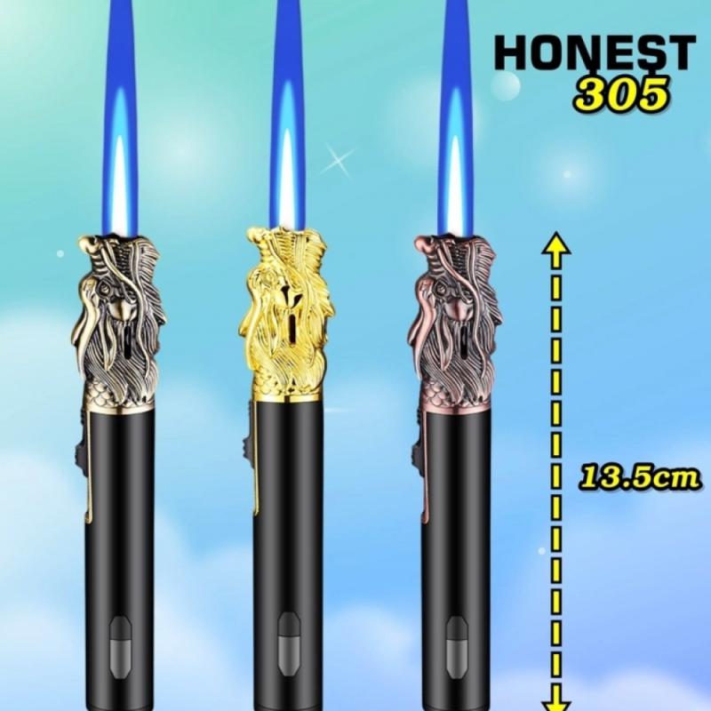 Bật lửa tự vệ Honest 305 hình đầu rồng kim loại xài gas