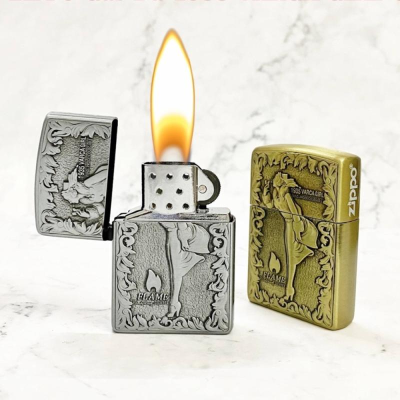Bật lửa zippo gas đá Varga Girl G15 xài gas