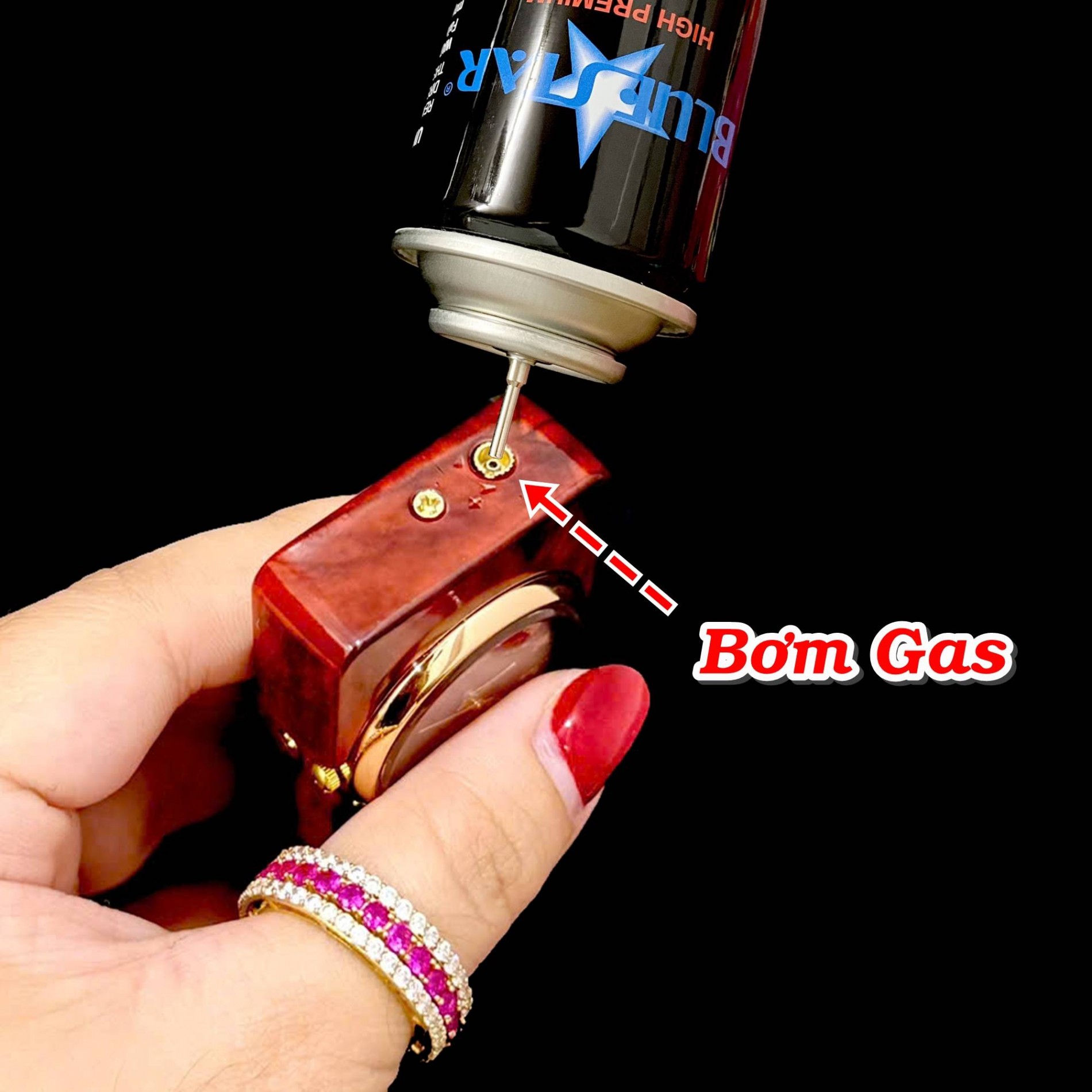 Đồng hồ kiêm bật lửa 2 IN 1 DH-639 - dùng gas