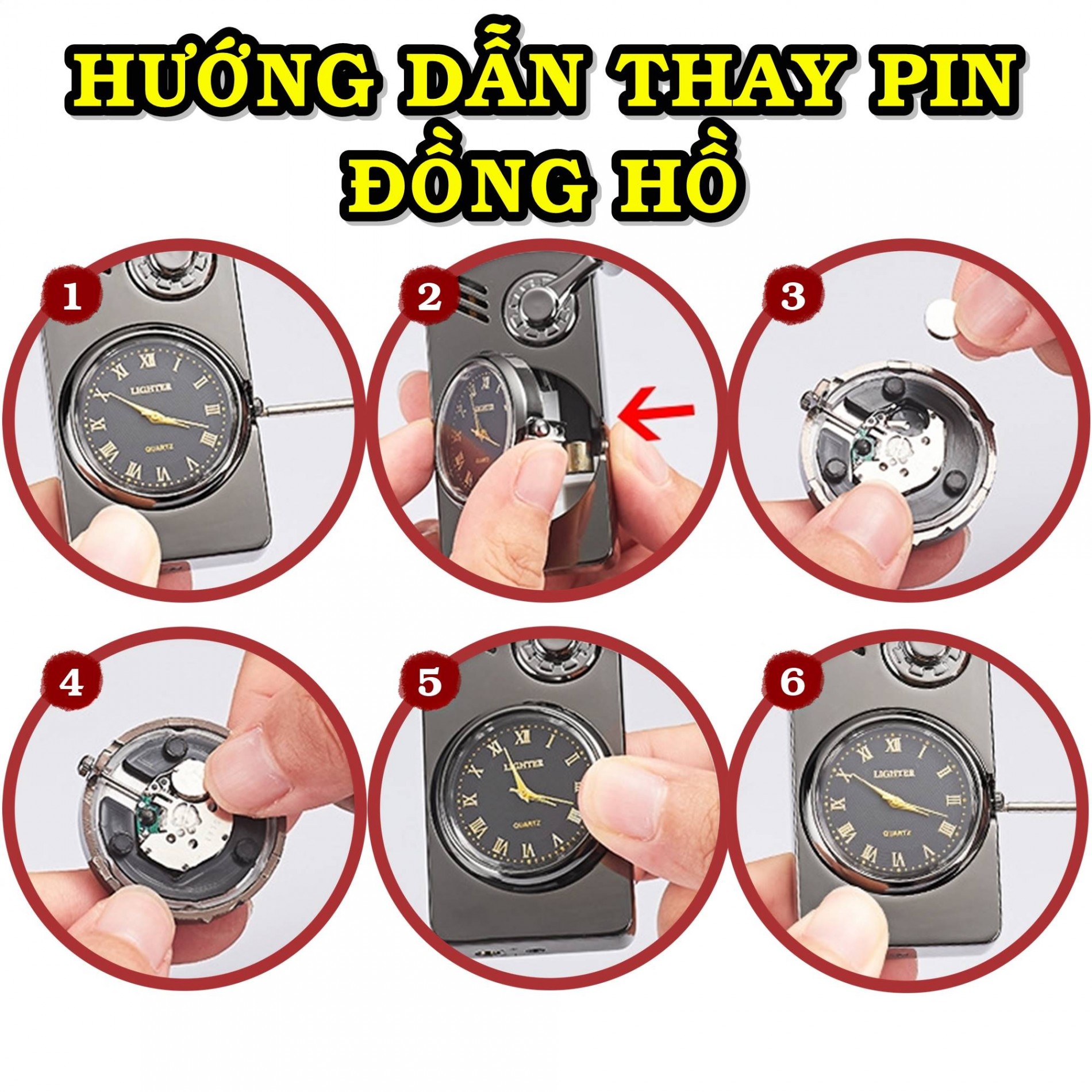 Đồng hồ kiêm bật lửa 2 IN 1 DH-639 - dùng gas