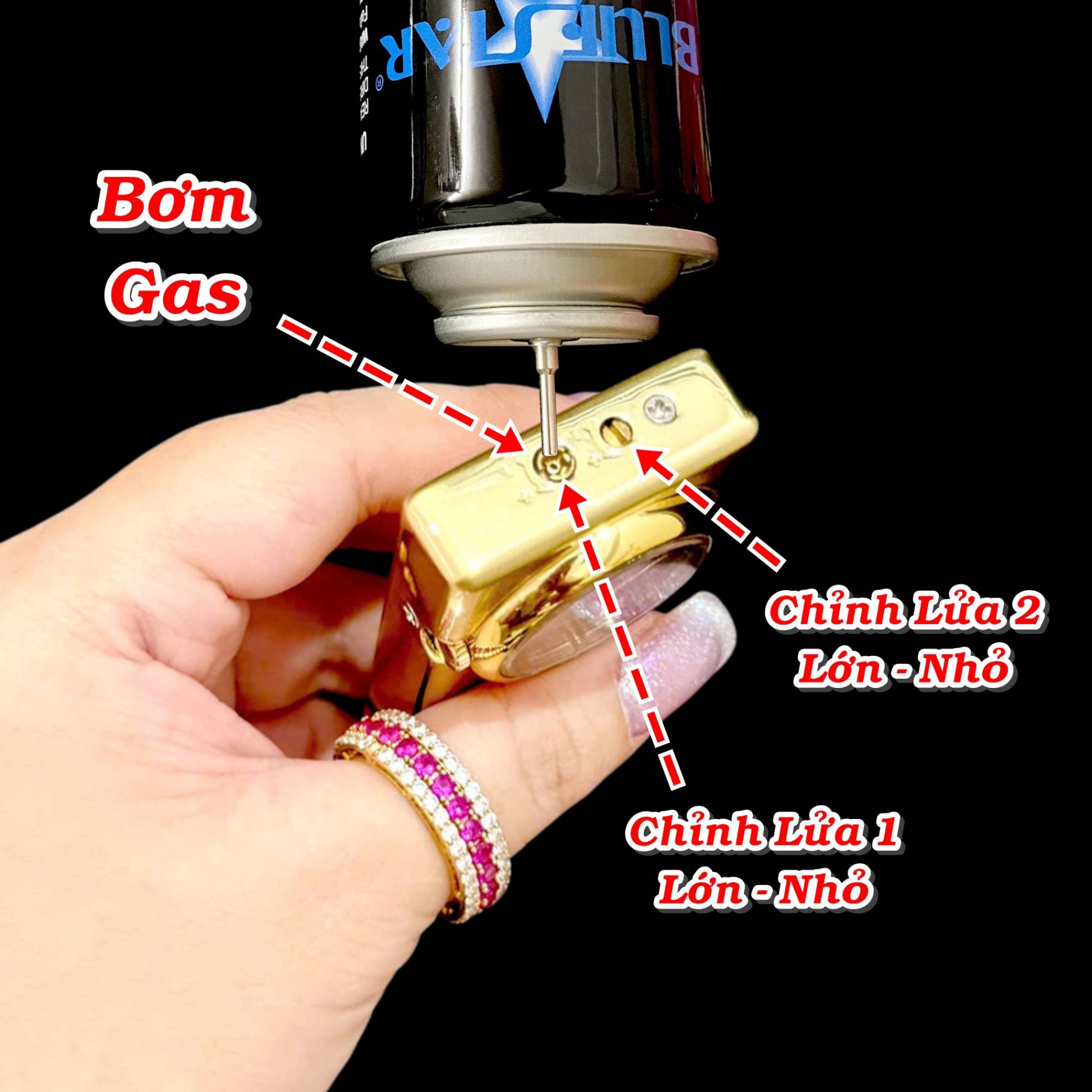 Đồng hồ bật lửa 2 chế độ DH-819 có đèn nhấp nháy