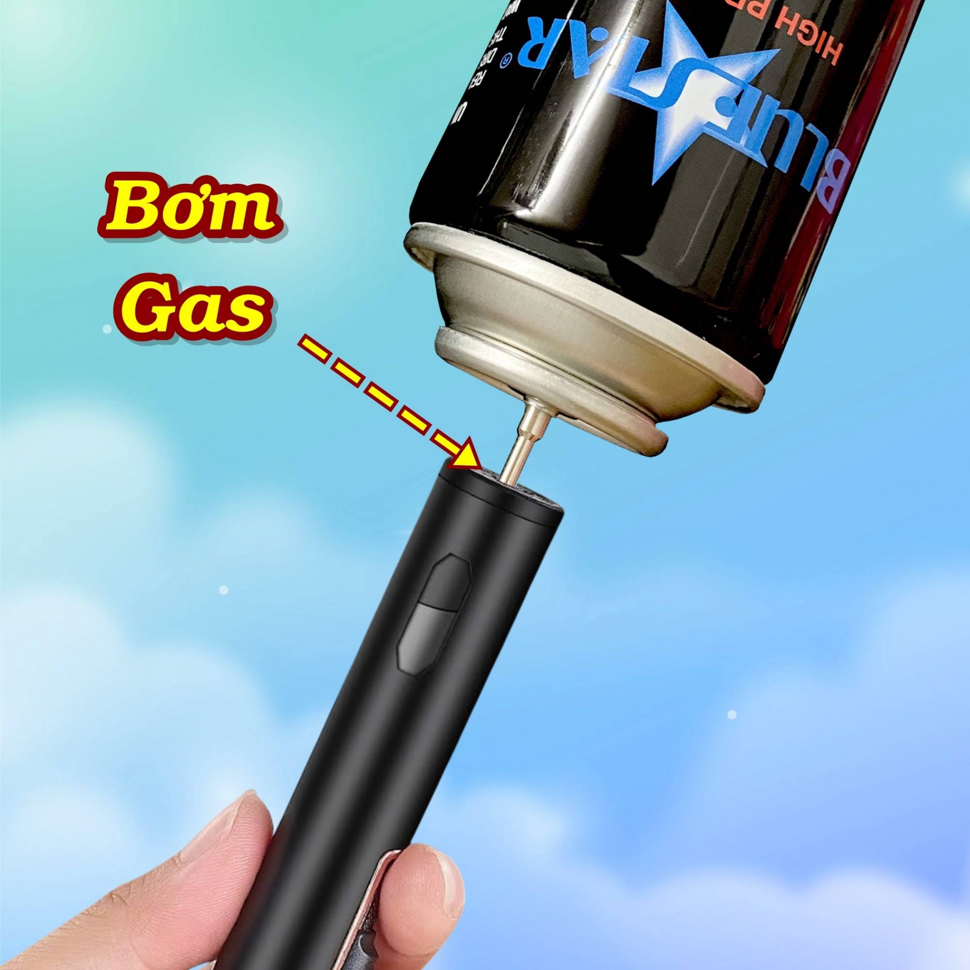 Bật lửa tự vệ Honest 305 hình đầu rồng kim loại xài gas