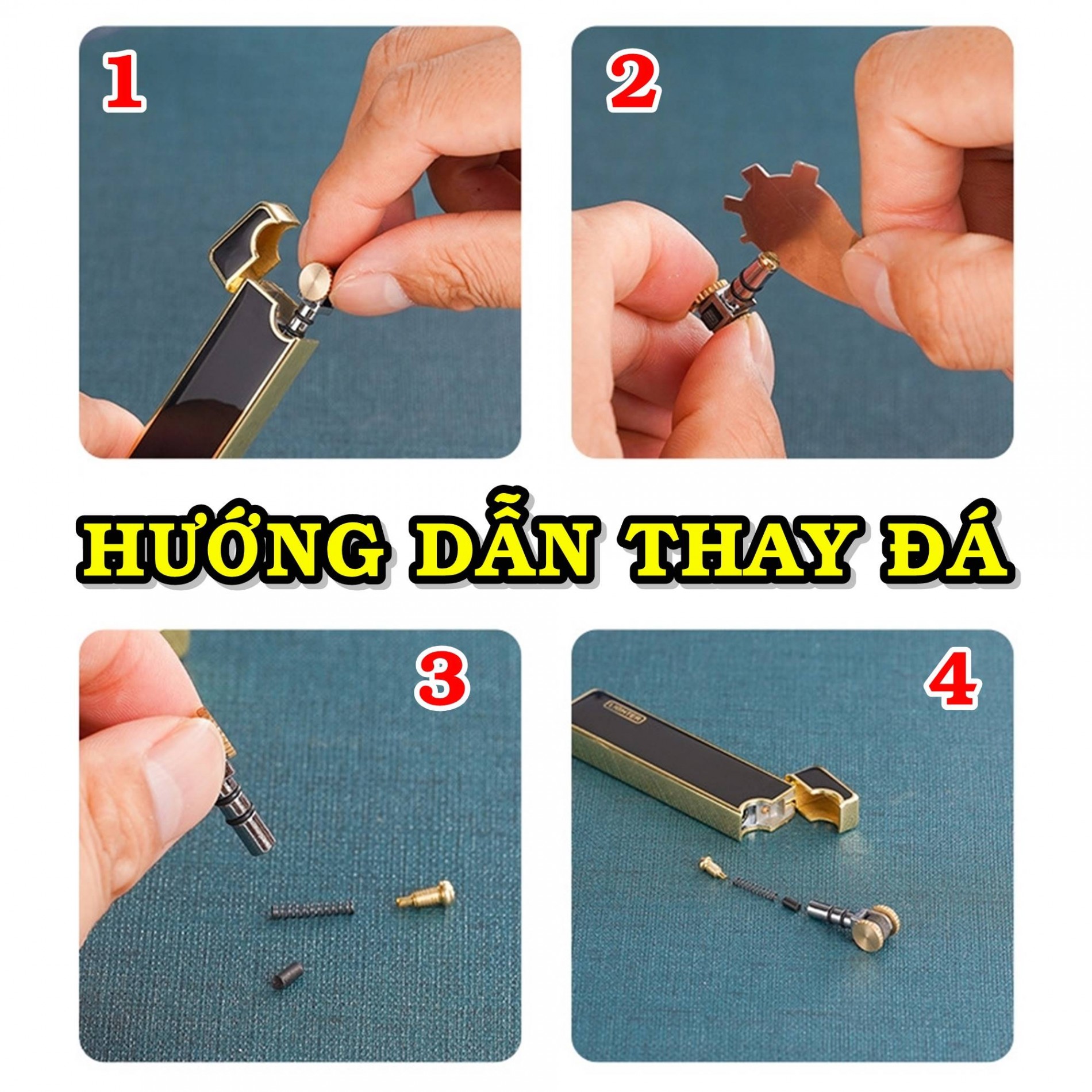 Bật lửa Honest nhiều màu HN512 - xài gas đá