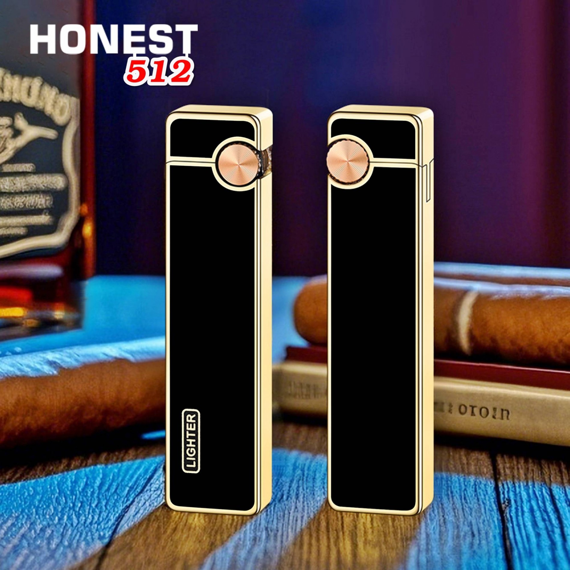 Bật lửa Honest nhiều màu HN512 - xài gas đá